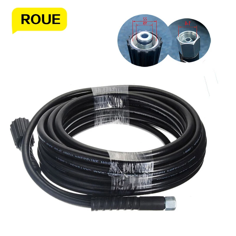

M22 X M14 For Connector Replacement Extension Hose Adapter Cleanercord Pipe Gun Nozzle Sewer Cleaning High Pressure Cleaner 15m