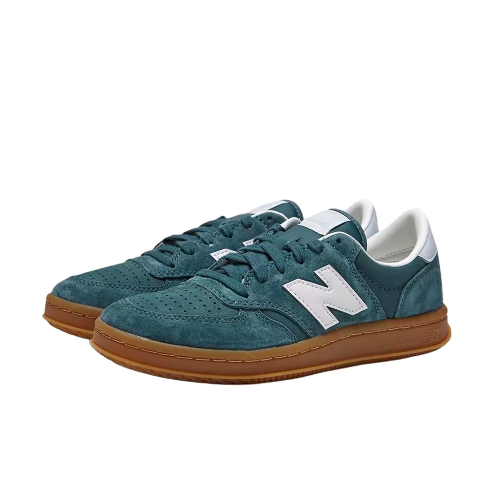 Фото Мужские низкие кроссовки New Balance NB500 – зеленые/белые, на тонкой подошве, универсальные, прочные и удобные CT500AA №3