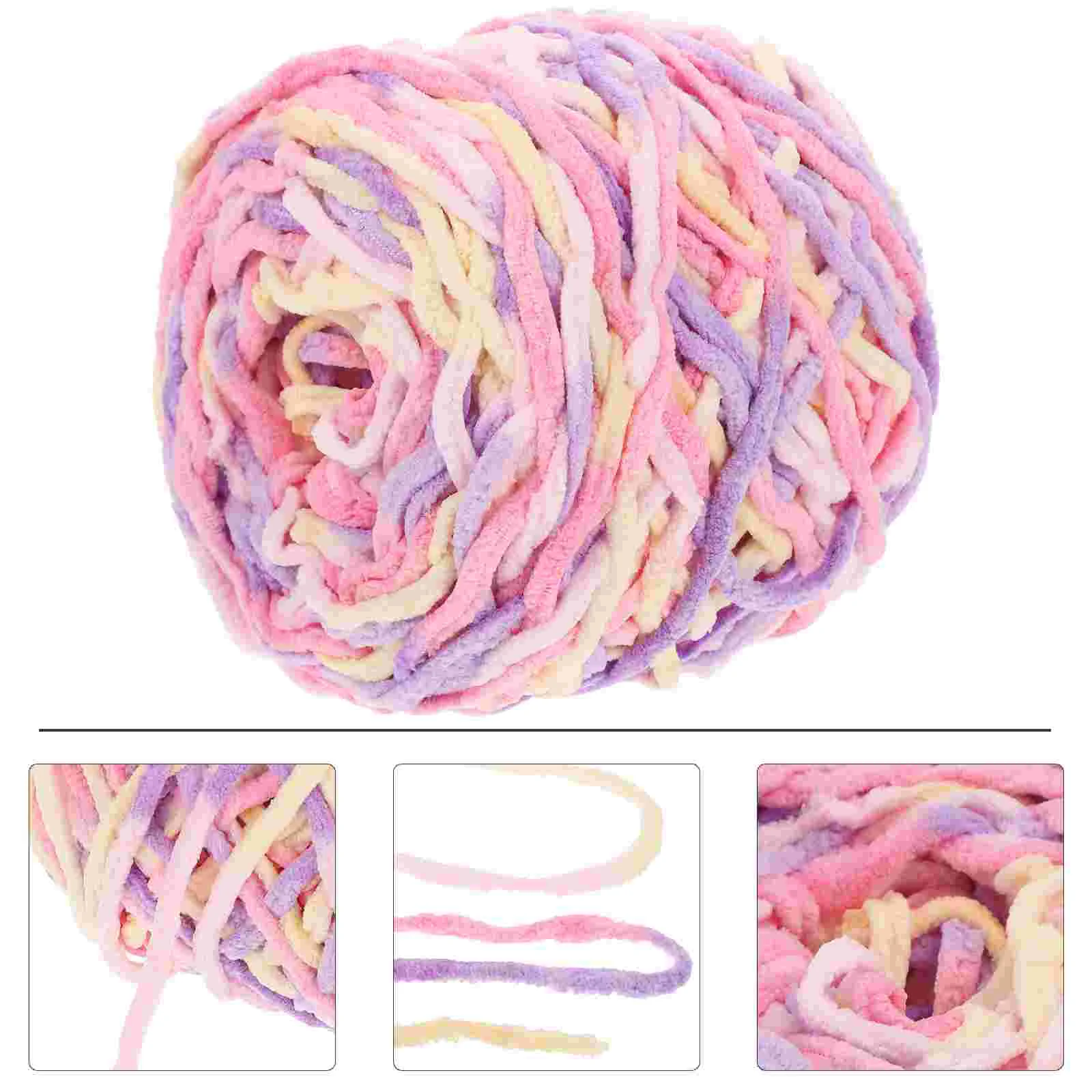 Грубая шерсть I Wanna Make Blankie Пряжа Вязание крючком Портативный вязальный крючок