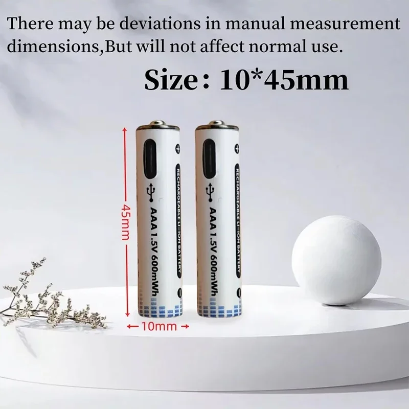 PURFIELD AAA 600 МВтч USB аккумуляторные батареи постоянный литий-ионный аккумулятор 1 5 В