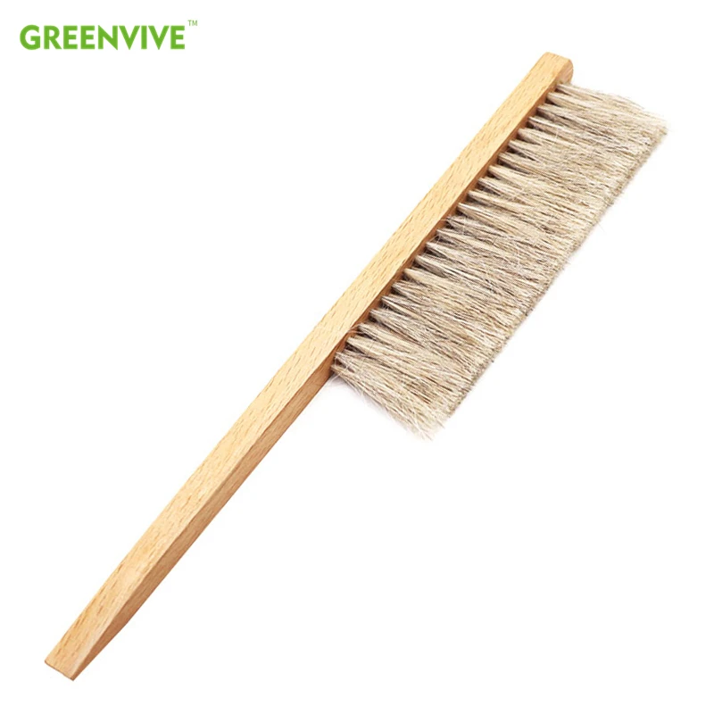 

Beekeeping Tools Wood Bee Sweep Brush Two Rows Horse Tail Hair New Bees Brushes for Beekeeper Supplies Beekeeping Equipment