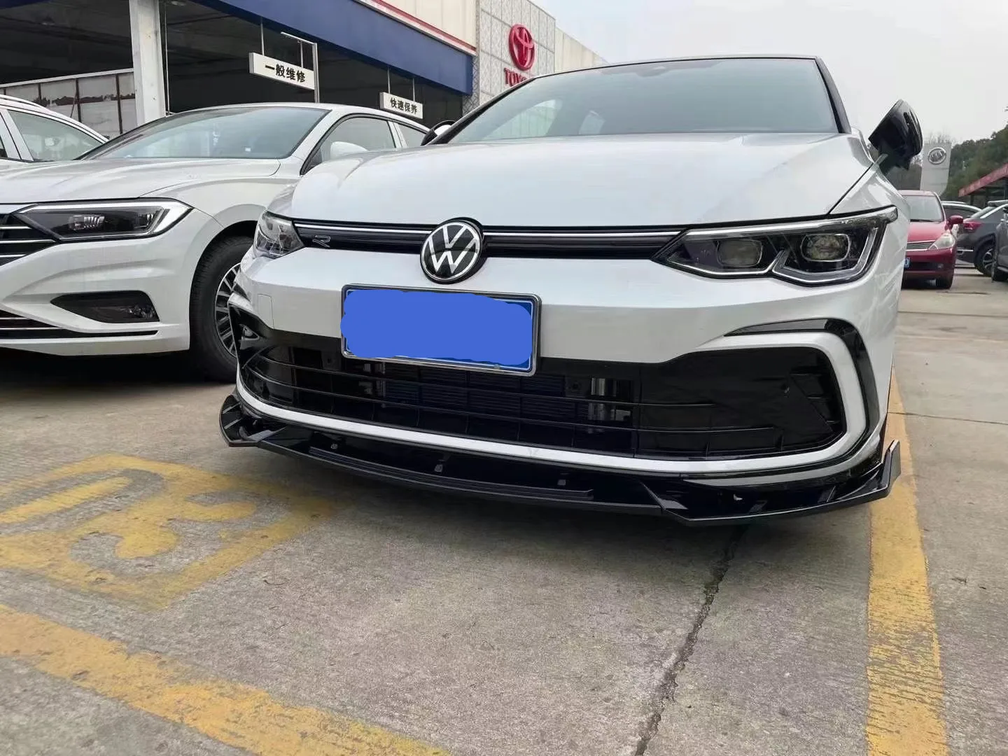 Передний спойлер для VW golf 8 задний заднего бампера 2020-2021 Golf GTI R ABS
