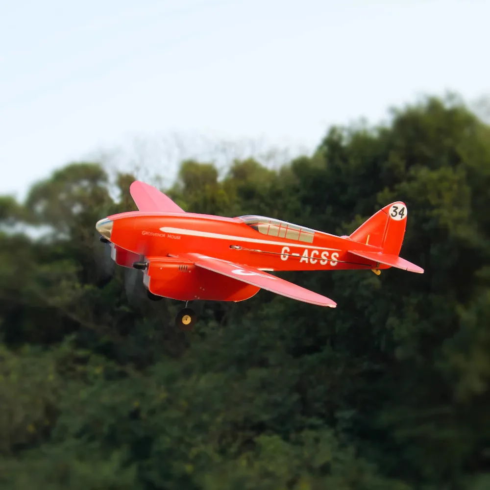 Комета MinimumRC DH88, 460 мм, 4-канальный тренажер крыльев, радиоуправляемый самолет с фиксированным крылом, уличные игрушки для детей, подарки для детей