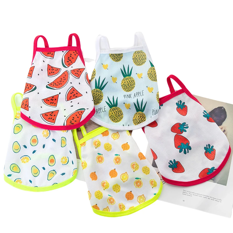 

Puppy Summer Clothes for Small Medium Dogs Breathable Summer Pet Dog Sleeveless Vest Clothing Chihuahua Teddy Costume T-Shirt