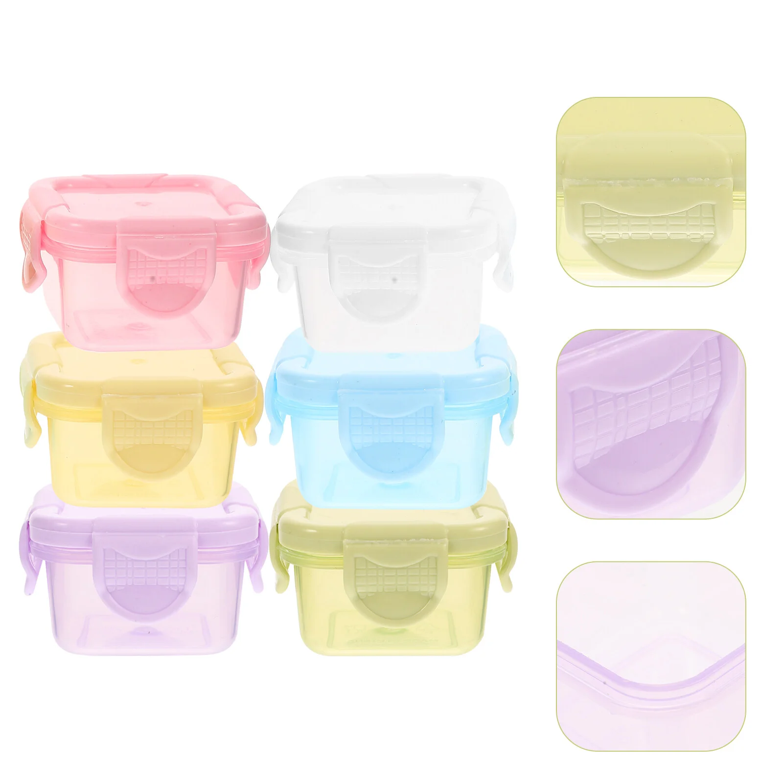 6 Pcs Salad Containers Appetizer Dipping Sauce Cups Soy Bowls Lunch Pack Seasoning Small Food Travel