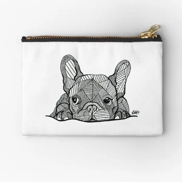 

French Bulldog Puppy Zipper Pouches Key Underwear Bag Wallet Coin Pocket Men Socks Women Storage Panties Small Money Packaging