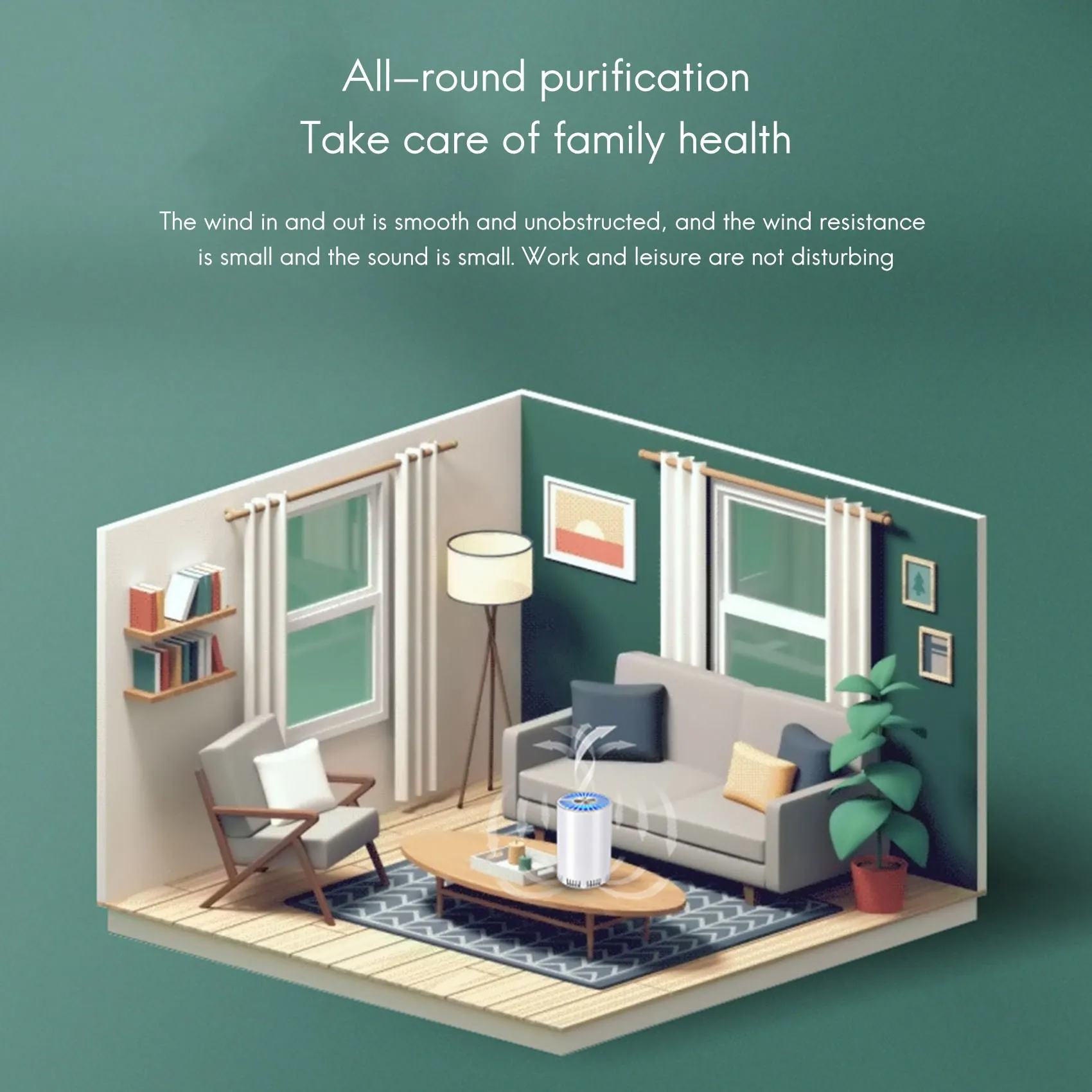 Очиститель воздуха для дома автоматический детектор дыма фильтр Hepa