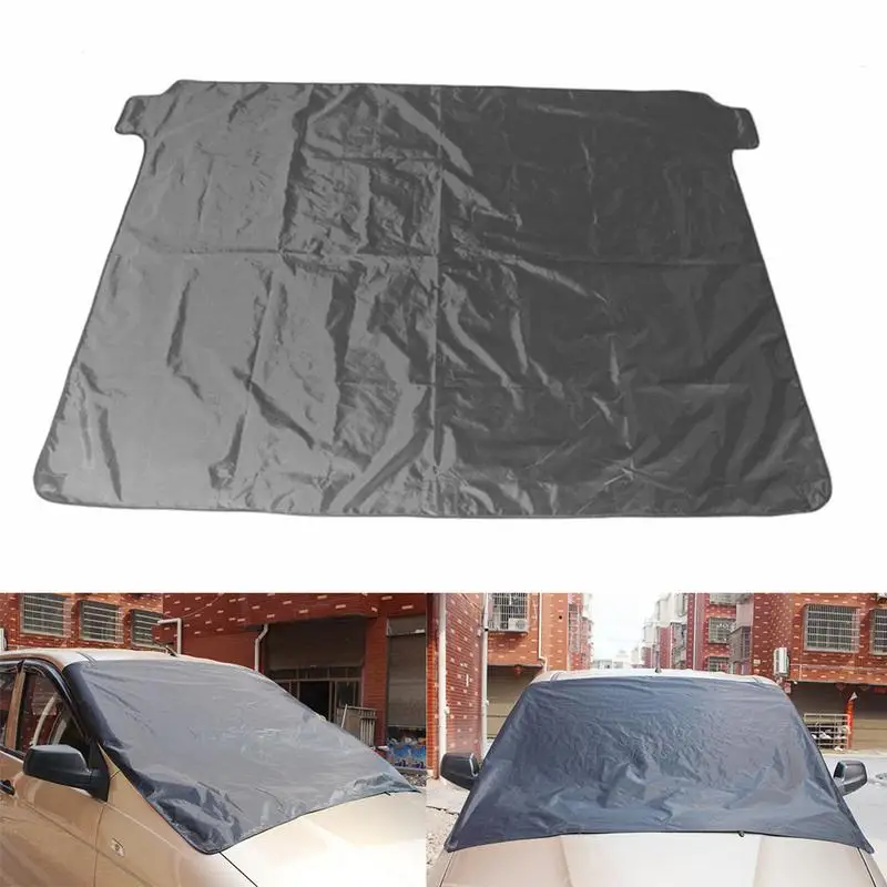 

172 * 122cm Magnetic Car Front Windshield Snow Cover Protector Medium Sized 190T Waterproof Winter Auto Snow Cover Sun Shade