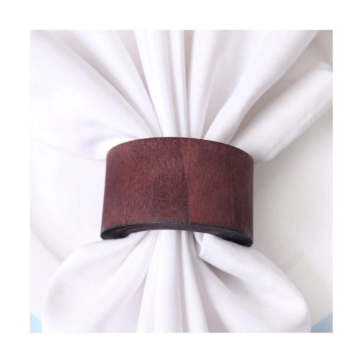 

12 Pieces Wood Napkin Rings Dining Table Napkin Holder Decorative Holiday Napkin Rings for Table Decoration
