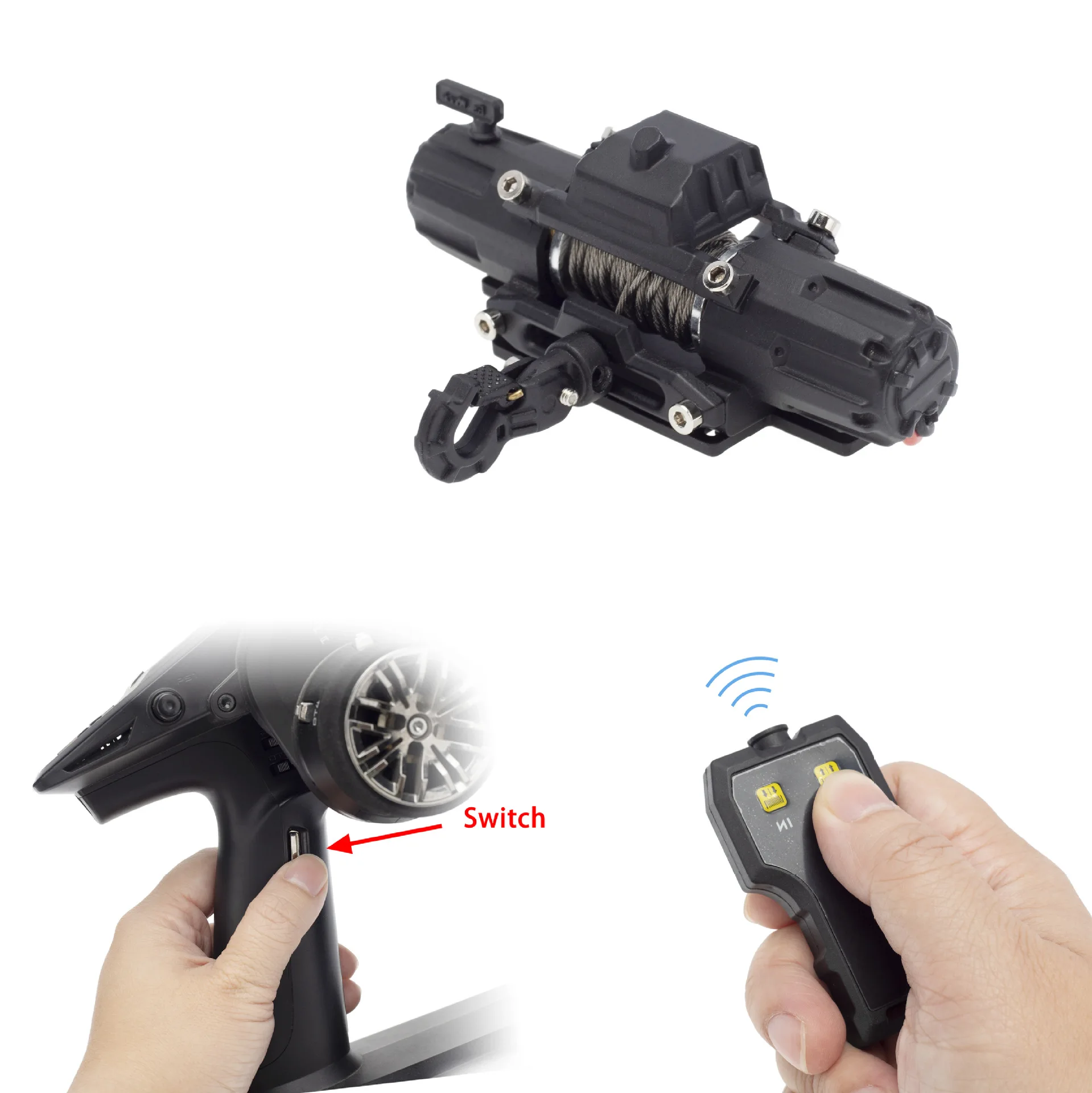 

Simulated Climbing Car Metal Electric Winch Dual Power Winch Controller