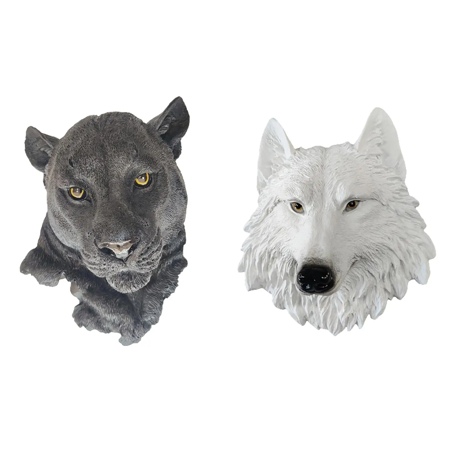 

Nordic Animal Head Statue Figurines Hanging for Home Restaurant Decoration