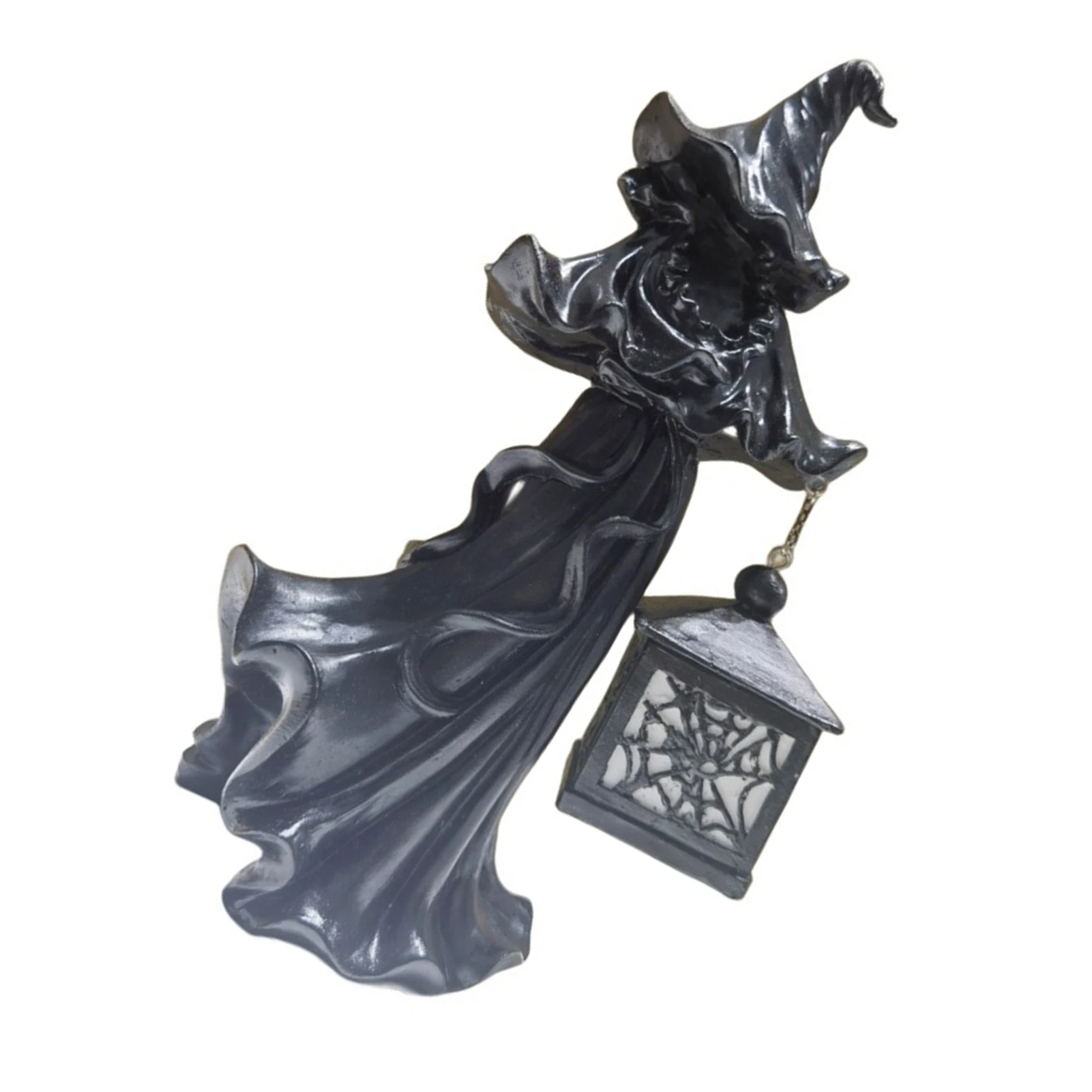 

Hell Messenger с фонариком, Безликий призрак, искусственная скульптура для Хэллоуина, Рождества, праздника