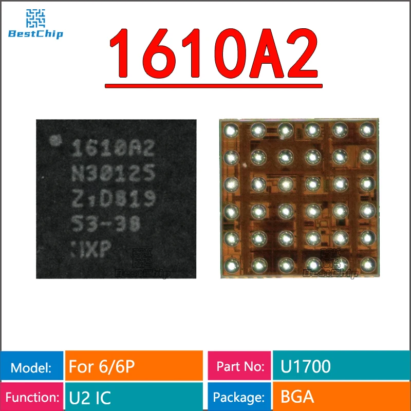 

10Pcs/Lot 1610A2 U1700 USB U2 Tristar IC For iPhone 6 6Plus Charger Charging IC BGA Chip Chipset