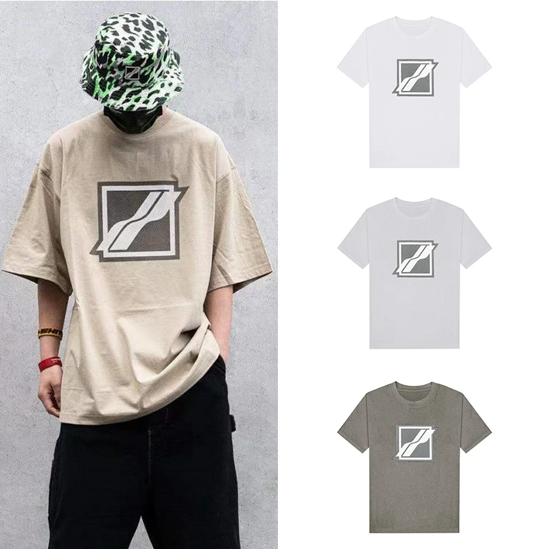 

Футболка we11done для мужчин и женщин, 100% хлопок, роскошная дизайнерская брендовая уличная Свободная Женская футболка с коротким рукавом, Y2k