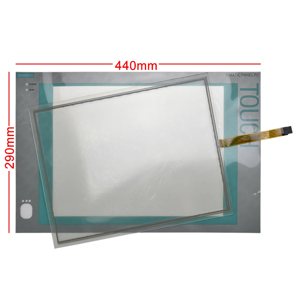 

For Siemens A5E02713377 PANEL 15T 677B/C Touch Screen + Protective Film Touch Panel Glass with Overlay (protective film)