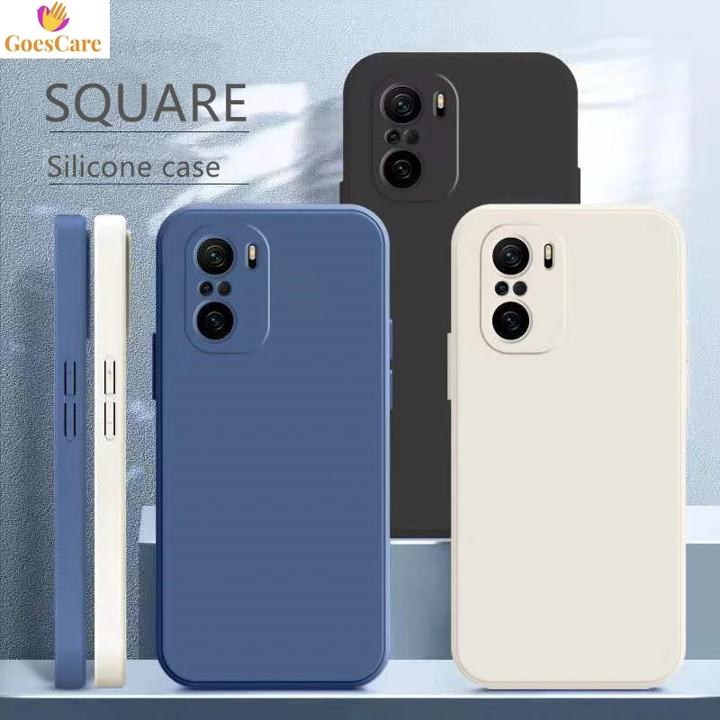 Оригинальный квадратный жидкий силиконовый чехол для Xiaomi Redmi Note 10 9 8 7 Pro S K40 K20 9A Mi 11