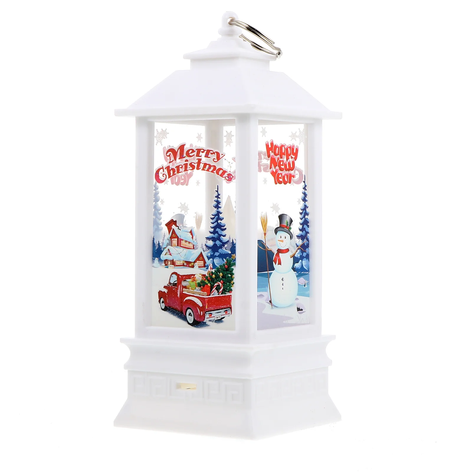 

Light Christmas Snowman Night Xmas Lantern Lamp Lanterns Flame Tabletop Decorationtable Holders Candlestick Hanging Globe Snow