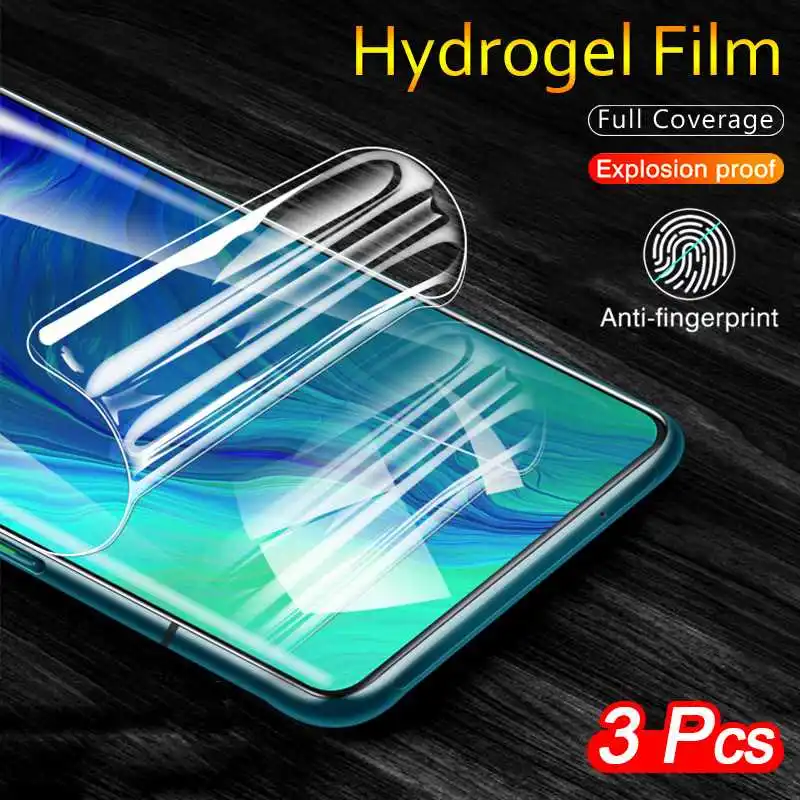 

BeoYG 3Pcs 9D Hydrogel Film Glass For Xiaomi Redmi K50 Pro K40 Plus Ultra K40s K30S K30 Zoom K30i 5G K20 Screen Protector