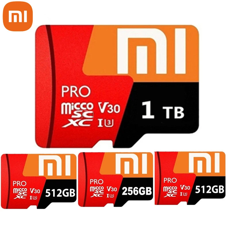 

New Hot Xiao Mi Memory Card 128GB 256GB 512GB 1TB Micco TF SD Card Flash Class 10 TF SD Card For Smartphone Adapter