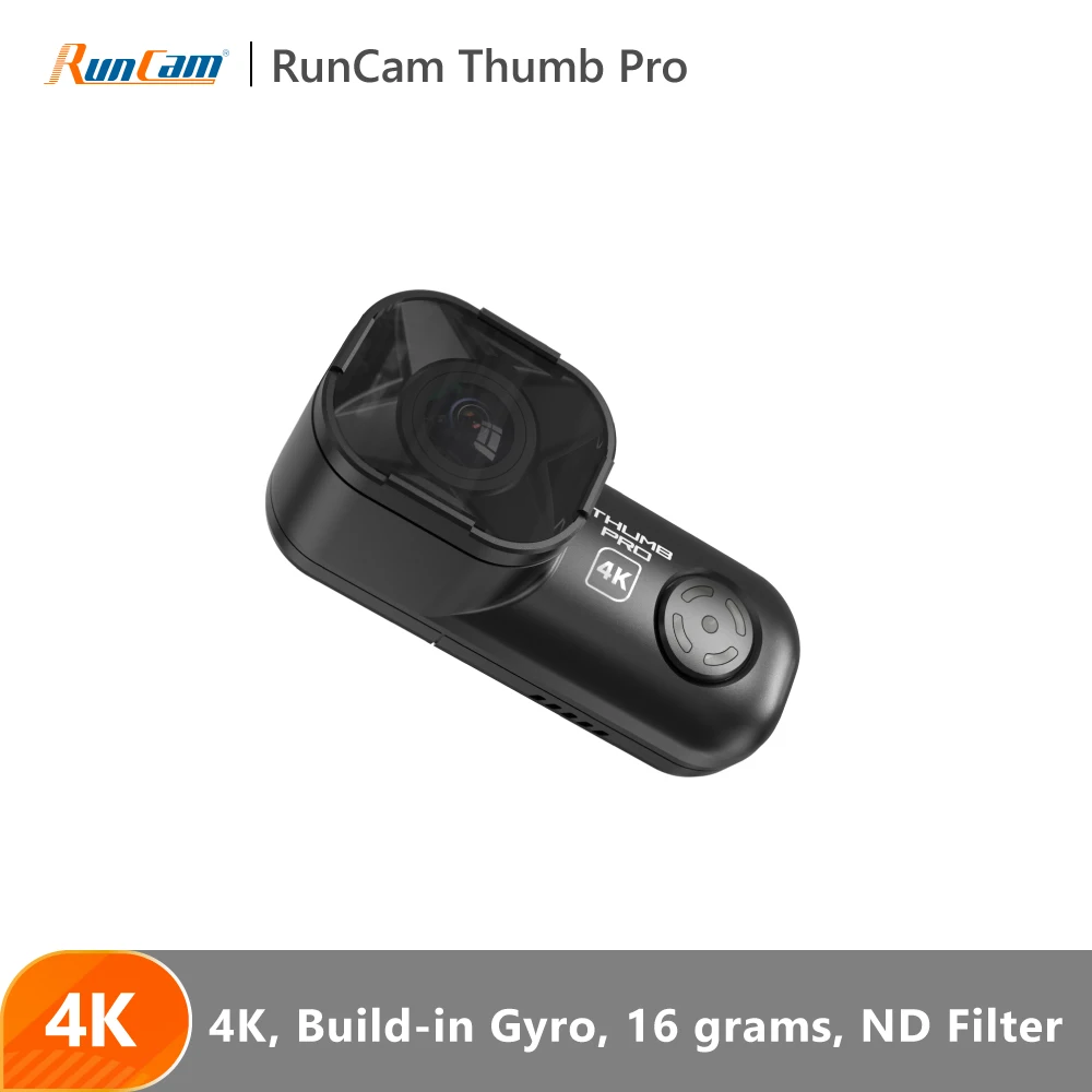 

RunCam большой палец Pro 4K новая версия мини Экшн FPV Дрон камера 16g встроенный гироскоп широкий угол