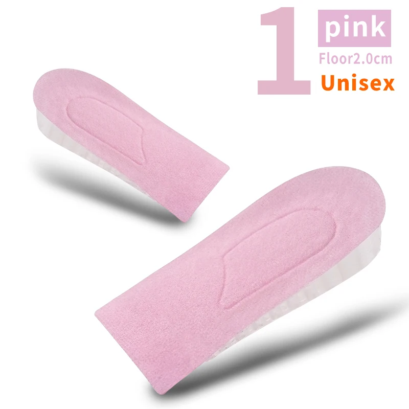 2-6cm Silica Gel Invisible Height Increase Half Insole 3-Layer Air Cushion Height Lift Adjustable Shoes Pad Heel Lifting Inserts images - 6