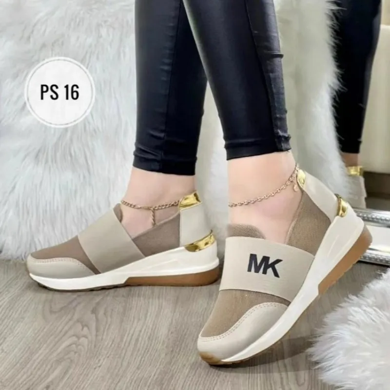 Women's Sports Casual Shoes 2023 New Autumn Large New Wedge Heel Casual Fashion Women's Shoes Women Sneakers