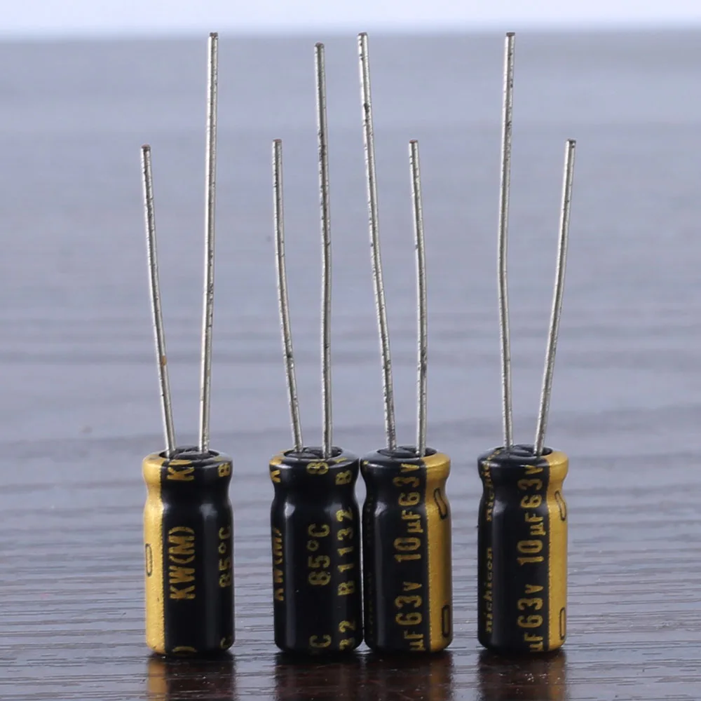 10PCS Nichicon KW 10uf 63v 10mfd audio ELECTROLYTIC Capacitor caps 5mm * 11mm