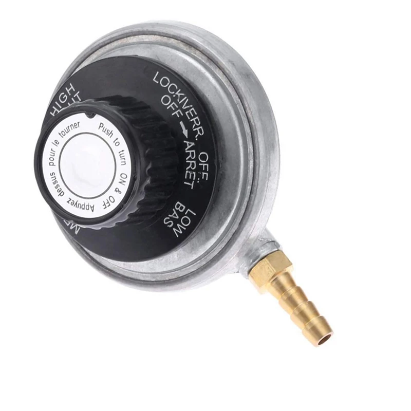 

TOP 1 Pound Propane Tank Low Pressure Adjustable Gas Regulator With 1/4Inch Barb Hose Connection