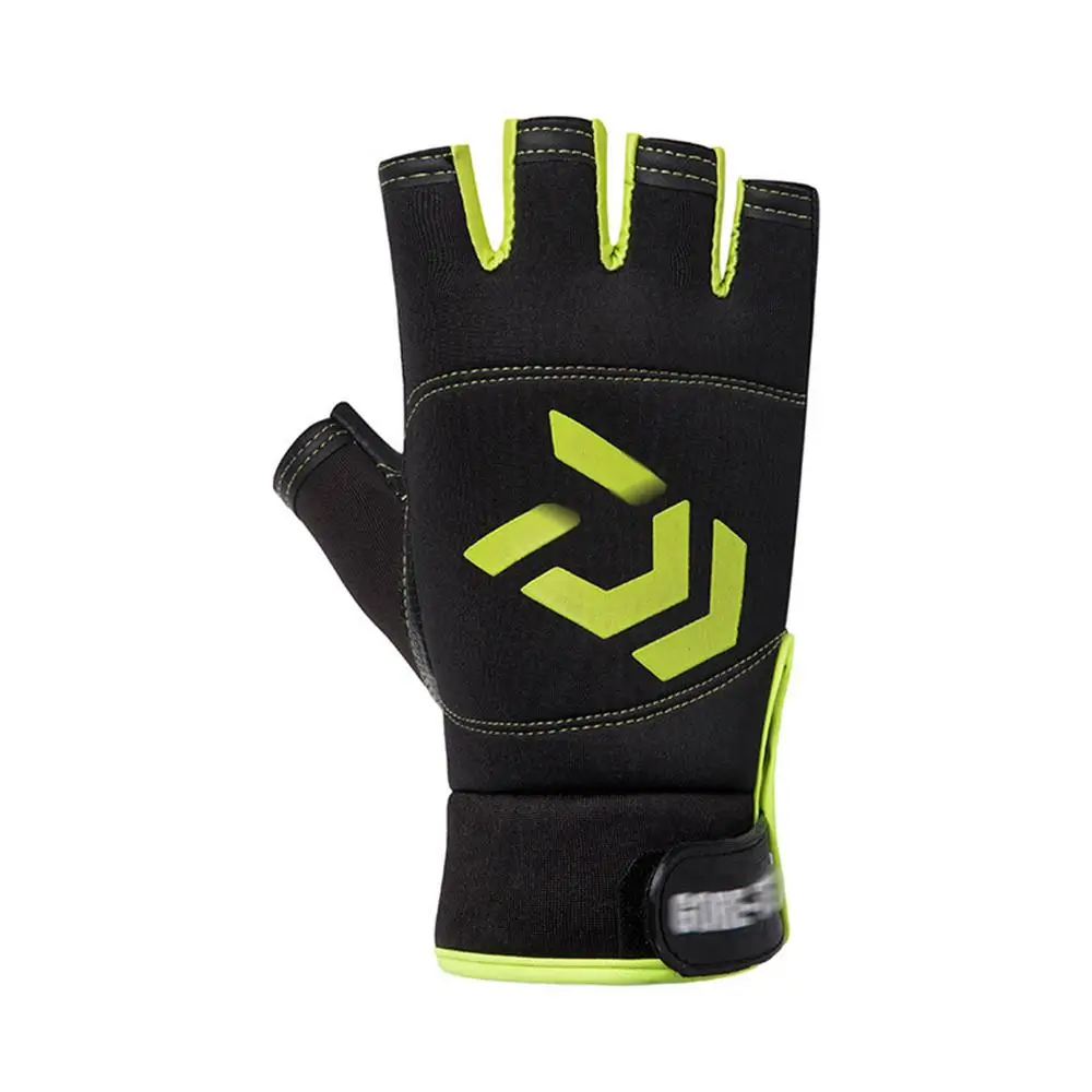 

Outdoor Riding Fishing Breathable Exposed Three-finger Gloves Summer Sports Non-slip Half-finger Gloves MTB Road Bike Equipment