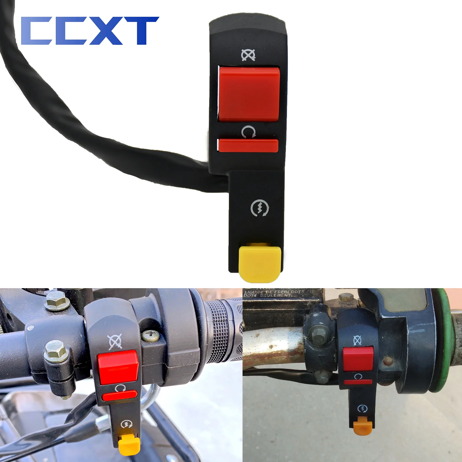 

Electric Start Stop ON/OFF Button Headlights Starter Switch Light Switch For ATV Honda KTM Yamaha Kawasaki Motorcycle Universal