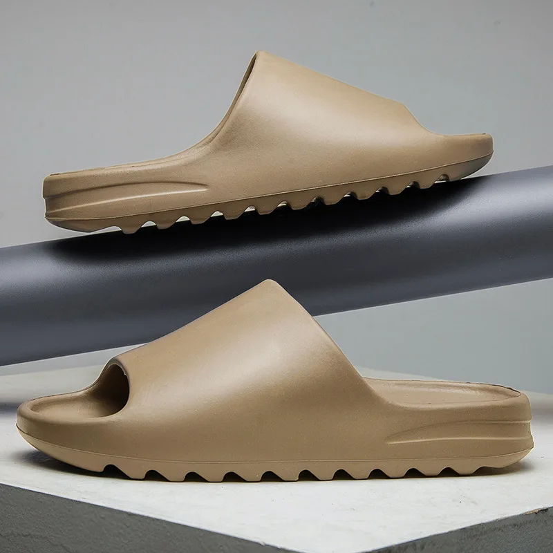 Women Men Slippers 2023 Summer Casual Beach Sandals Fashion Slides Big Size 46 EVA Mules Anti-Slip Male Female Home Slipper