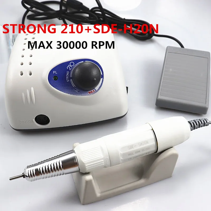 

30000rpm Strong 210 Electric Nail Drill 65W Milling Machine for Manicure Pedicure Nail Drill Apparatus for Manicure Machine Tool