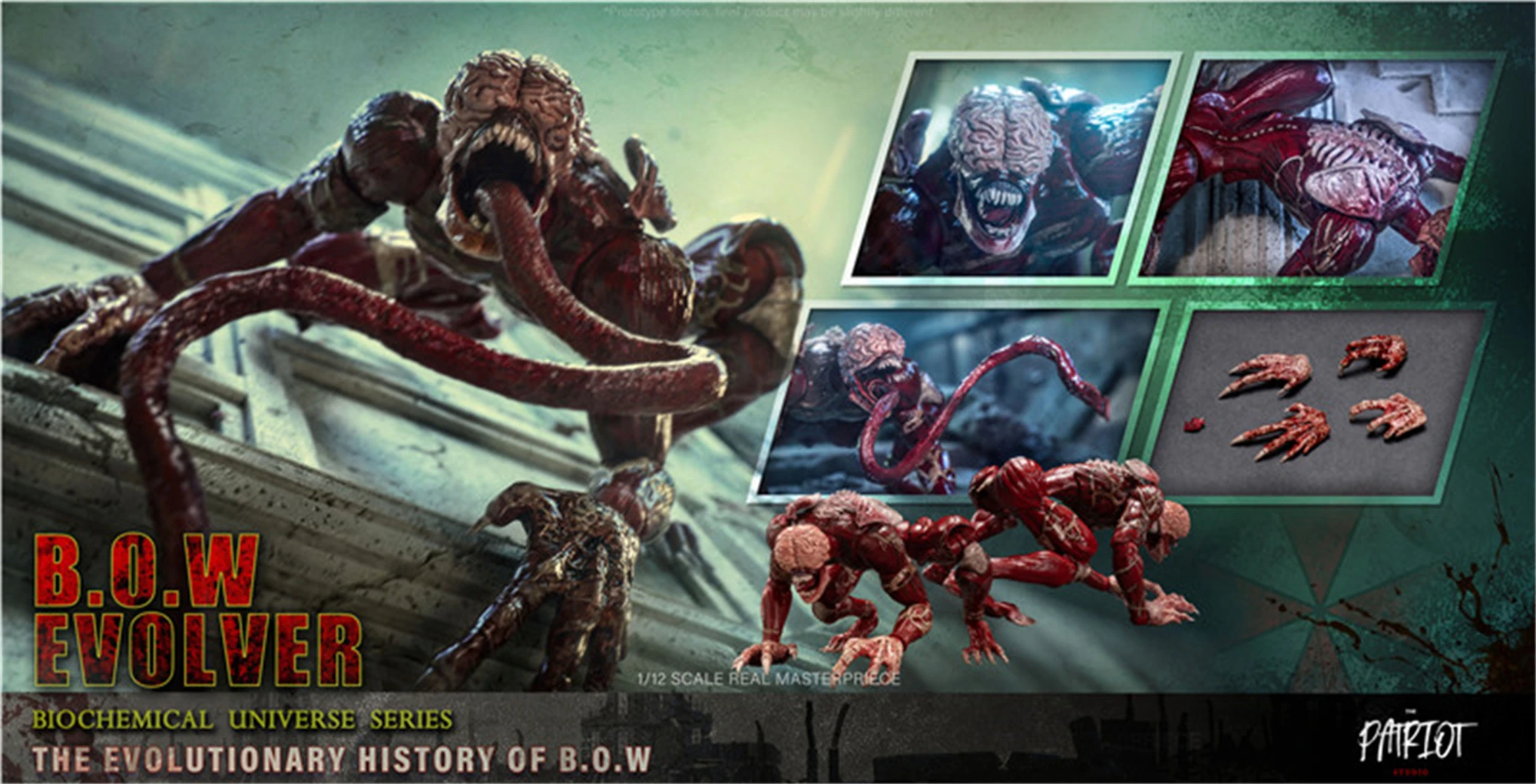 

Patriot studio 1/12 B.O.W Evolver зомби экшн-фигурка монстра 6 дюймов коллекционные модели игрушек