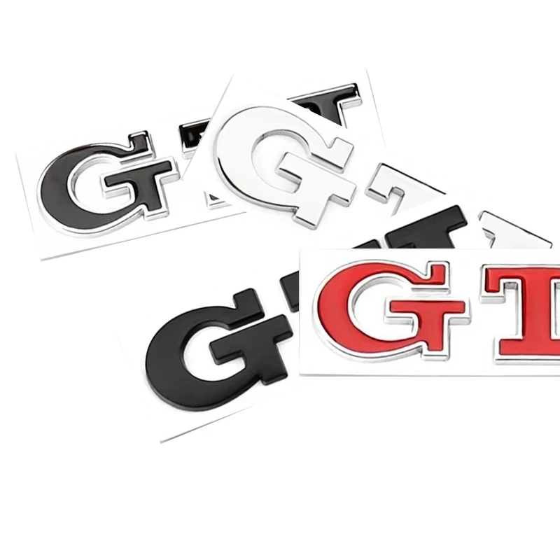

For VW GTI Polo Golf 3 4 5 6 7 R400 TCR MK2 MK4 MK5 MK6 MK7 3D Metal Car GTI Logo Trunk Body Stickers Emblem Badge Decals