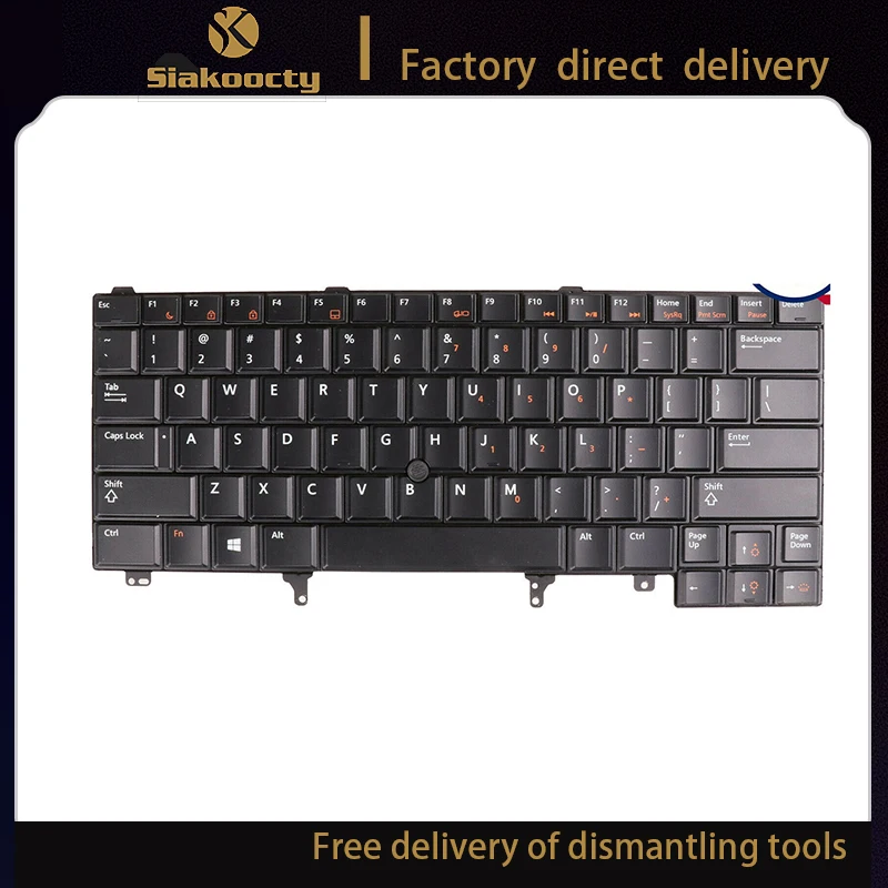 Новая клавиатура Siakoocty для Dell E5420 E6420 E5430 E6220 E6320 американский черный с Bklit |