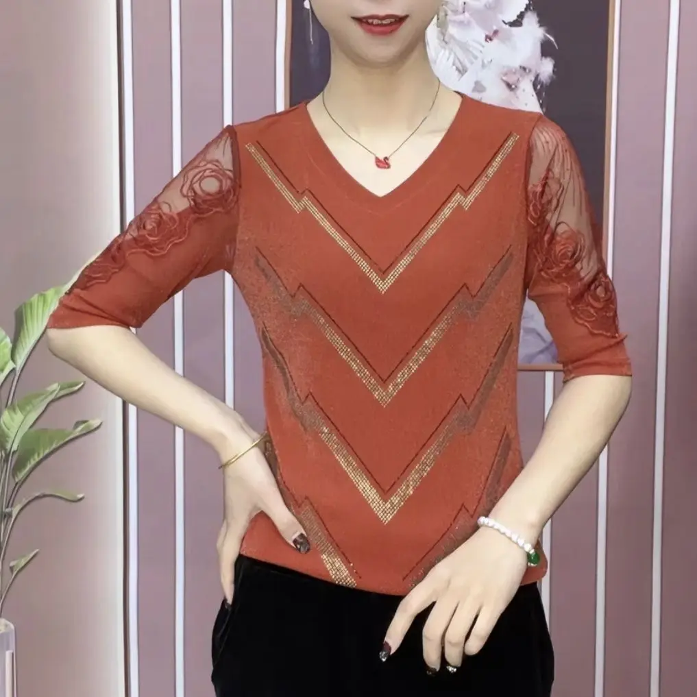 Tiktok Xirui женская мода зарубежный элегантный стиль тонкая универсальная сетчатая