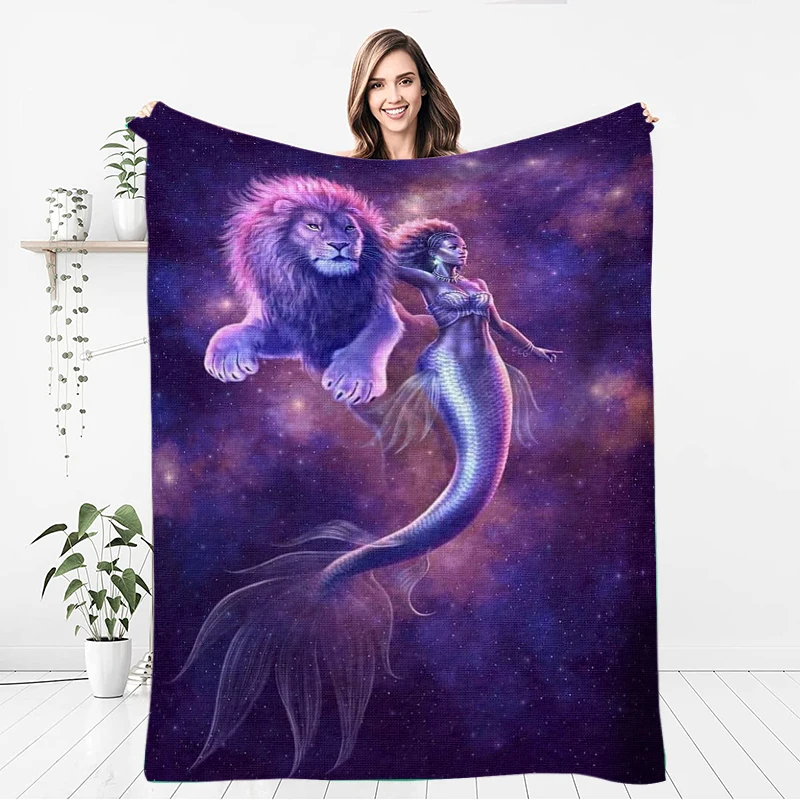 

Twelve constellations custom blanket Four seasons lightweight thermal insulation flannel blanket for birthday present