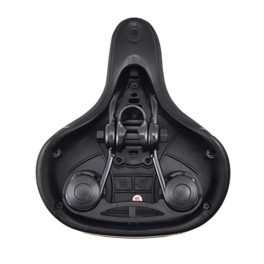 Мягкое амортизирующее широкое седло JKLitepro для велосипеда кожаное