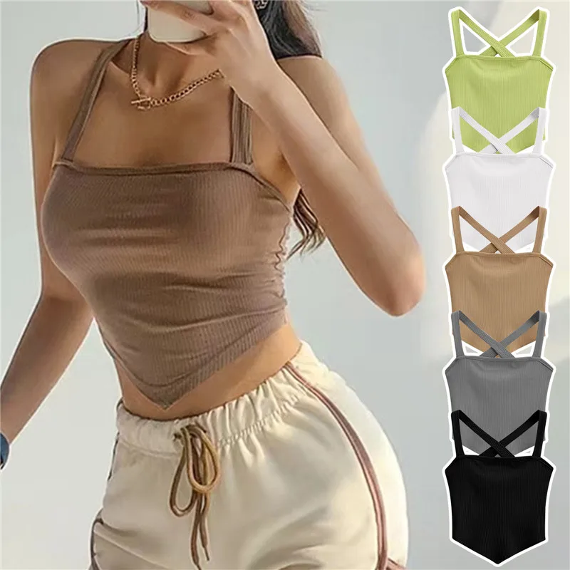 

Повседневный короткий противоударный бюстгальтер без рукавов с нагрудным швом Универсальный жилет модный топ-труба женский бюстгальтер бесшовное нижнее белье