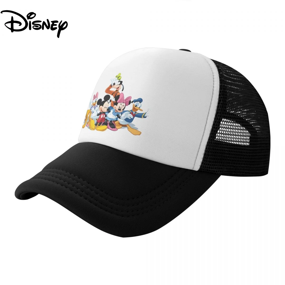 

2022 Disney Summer Baseball Cap Donald Breathable Mesh Sun Hats Fashion Hip Hop Hat Adjustable Cotton Trucker Caps For Women Men