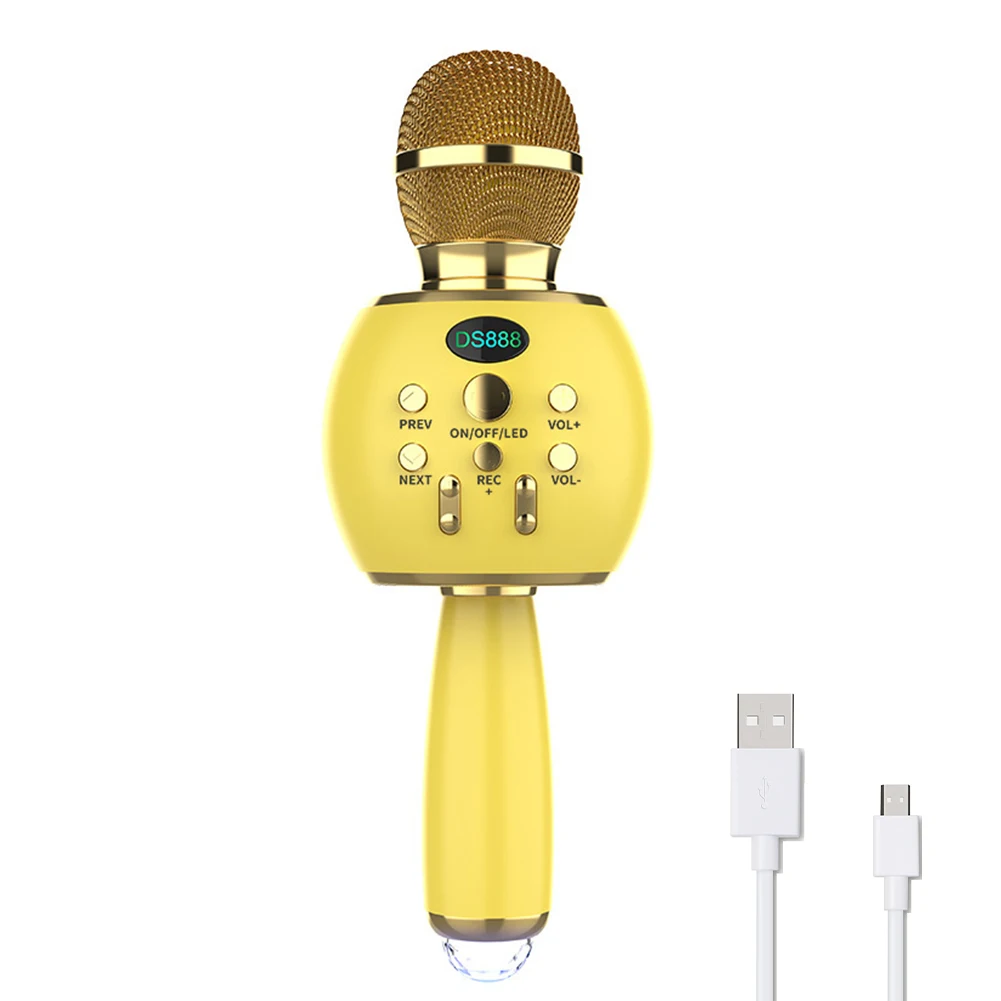 

Ручной беспроводной микрофон из АБС-пластика для вечерние ней записи, с подзарядкой