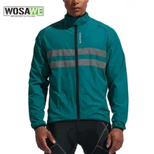 WOSAWE-사이클링 재킷, 남자 방풍 방수 반사 초경량 MTB 산악 자전거 윈드 재킷 사이클링 자전거 윈드 브레이커