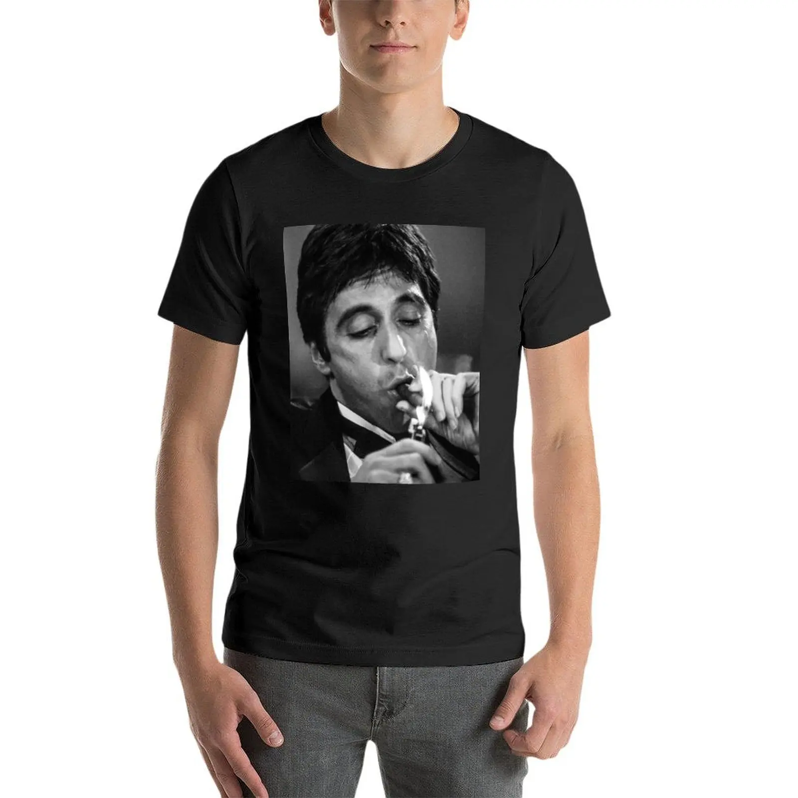 

Al Pacino Tony Montana Scarface Oversized T Shirt Harajuku Men'S Clothes 100% Cotton Streetwear Plus Size Tops Tee