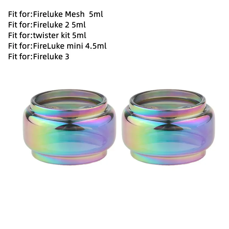 

Fireluke 3 2PCS Rainbow Bubble Glass Tube for FreeMax Mesh 2 Mini Twister Kit