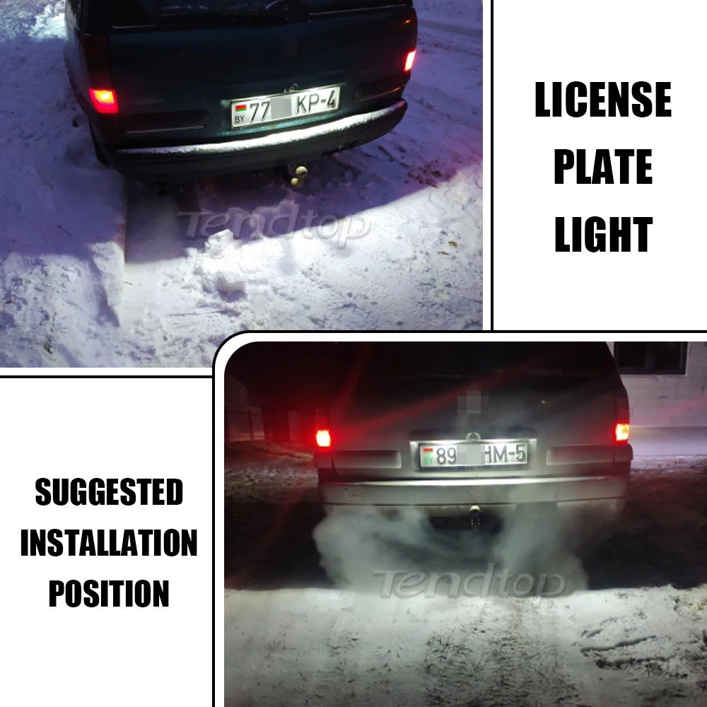 2 шт. светодиодный светильник номерного знака без ошибок Canbus для Opel Corsa Vectra B Astra F G