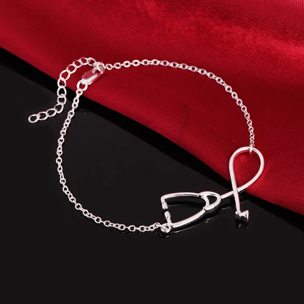 

Stethoscope Women Bracelet Charm Bracelets on Hand Korean Jewelry 2022 Accessories Wholesale Trending Products 2022