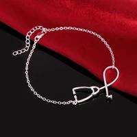 stethoscope women bracelet charm bracelets on hand korean jewelry 2022 accessories wholesale trending products 2022