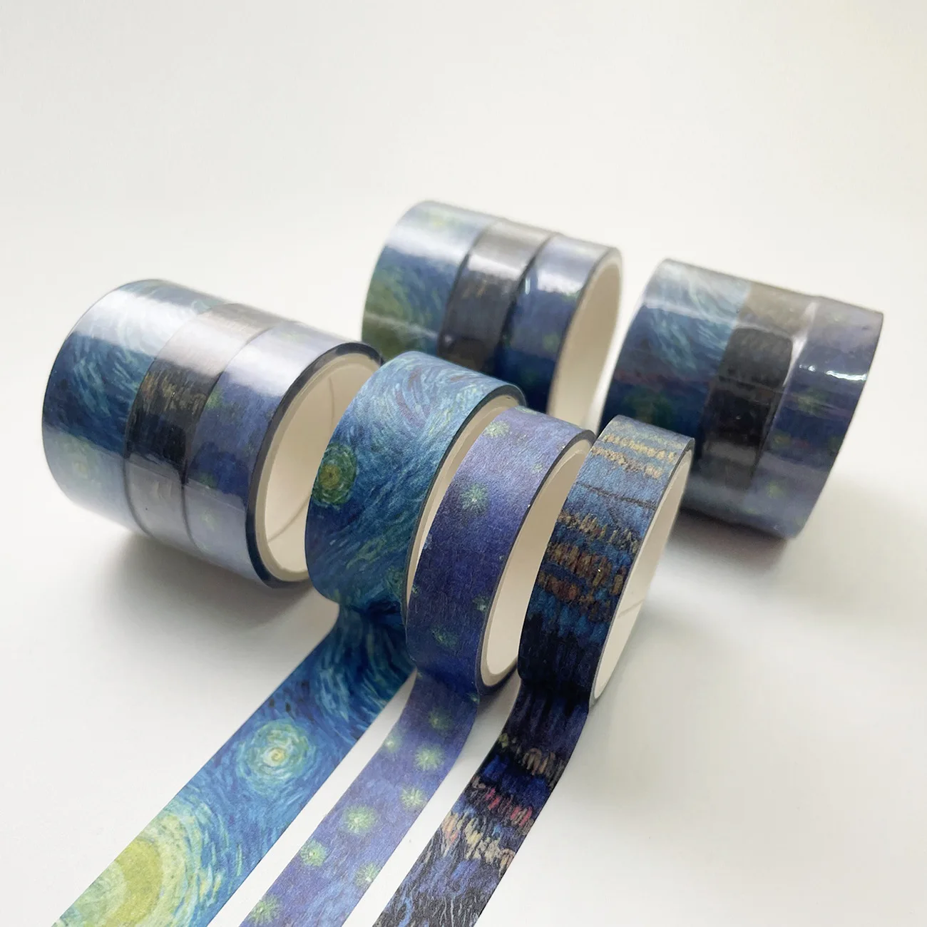 

3 Pcs/pack Classic Van Gogh Washi Tape Set Starry Sky Adhesive Tape DIY Scrapbooking Sticker Label Japanese Masking Tape