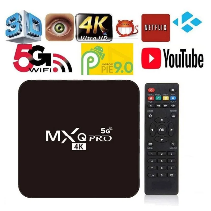 

MXQ PRO 4K 5G Smart TV Box Android 9.0 5G WiFi Ram RK3228A 2GB 16GB HD 3D Android TV Box Media Player 1080P Global