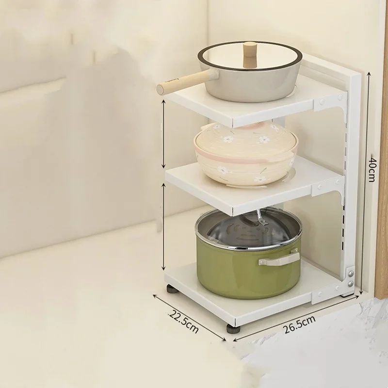 

Многоуровневая напольная полка для кухни из углеродистой стали